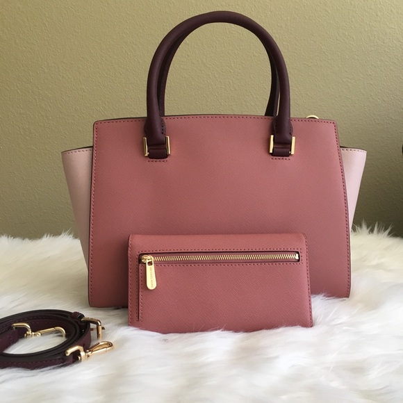 Michael Kors medium Selma Satchel &Matching wallet - Picture 2 of 8